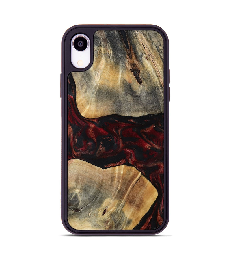 iPhone Xr Wood Phone Case - Juana (Red, 797421)