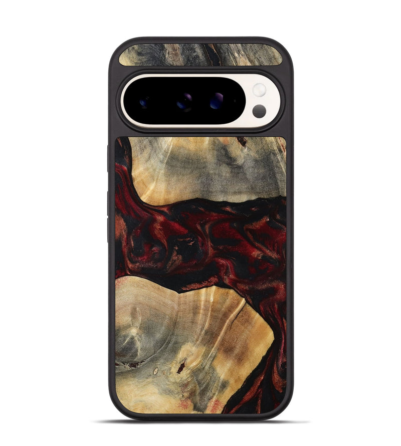 Pixel 9 Wood Phone Case - Juana (Red, 797421)