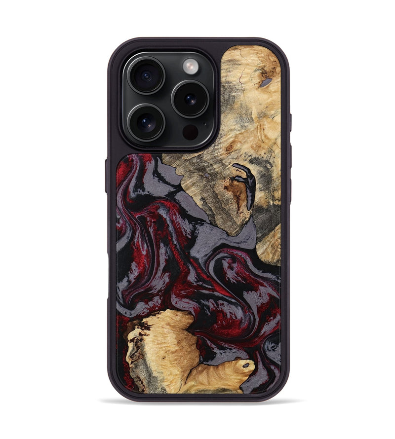 iPhone 16 Pro Wood Phone Case - Santana (Red, 797433)