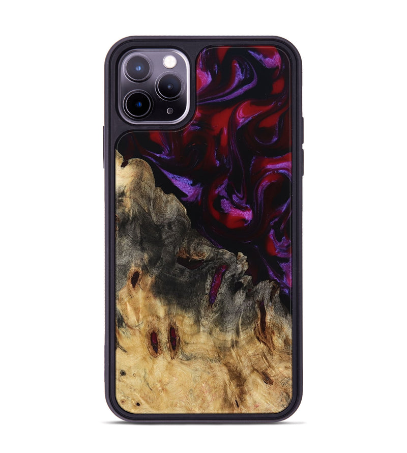 iPhone 11 Pro Max Wood Phone Case - Marion (Red, 797435)
