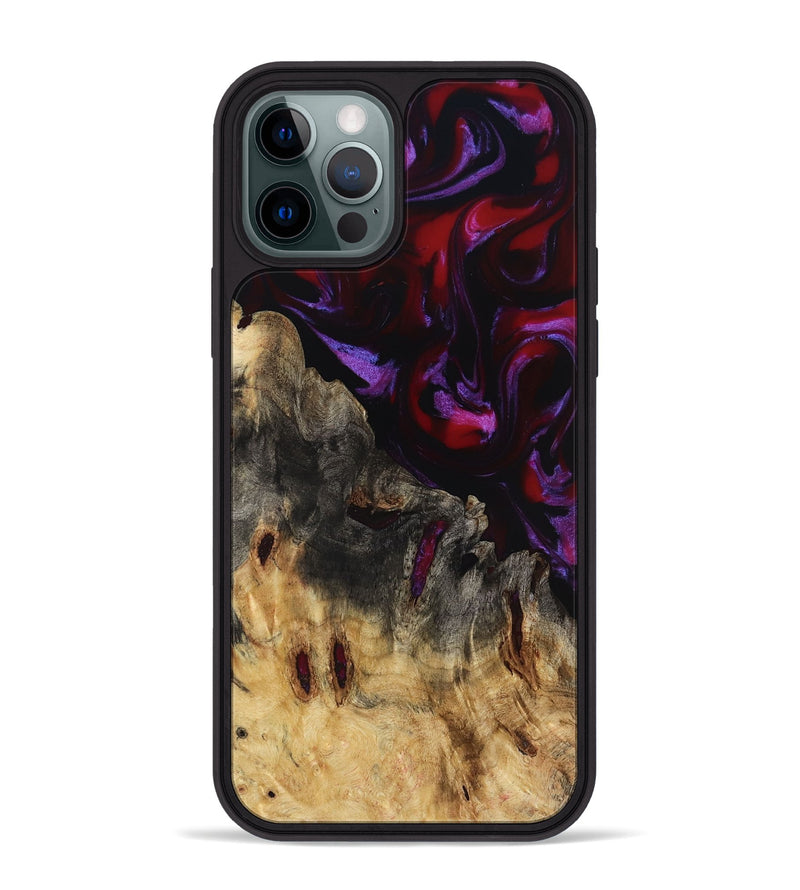 iPhone 12 Pro Max Wood Phone Case - Marion (Red, 797435)