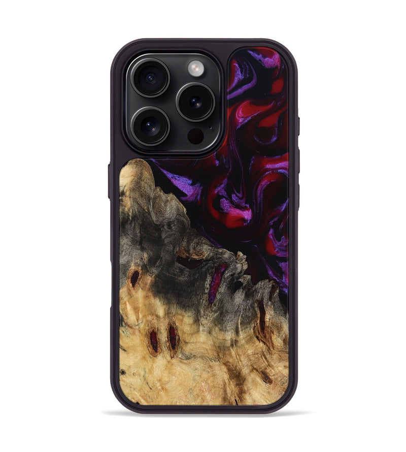 iPhone 16 Pro Wood Phone Case - Marion (Red, 797435)