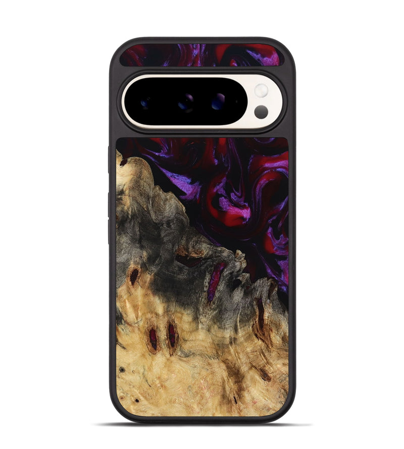 Pixel 9 Wood Phone Case - Marion (Red, 797435)