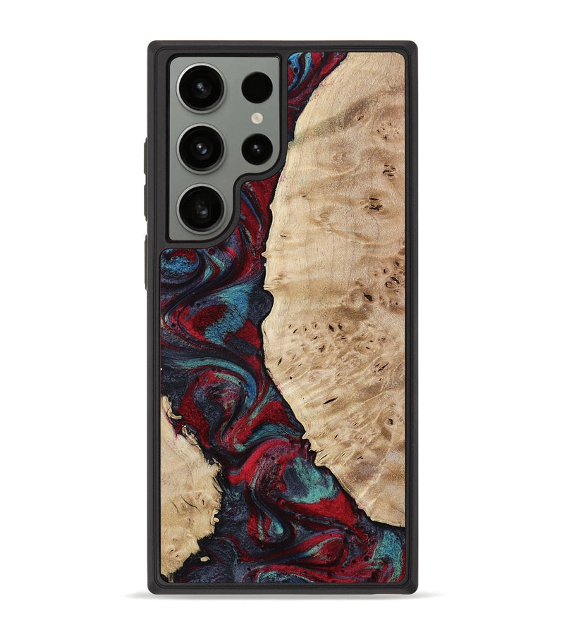 Galaxy S23 Ultra Wood Phone Case - Jenesis (Red, 797436)