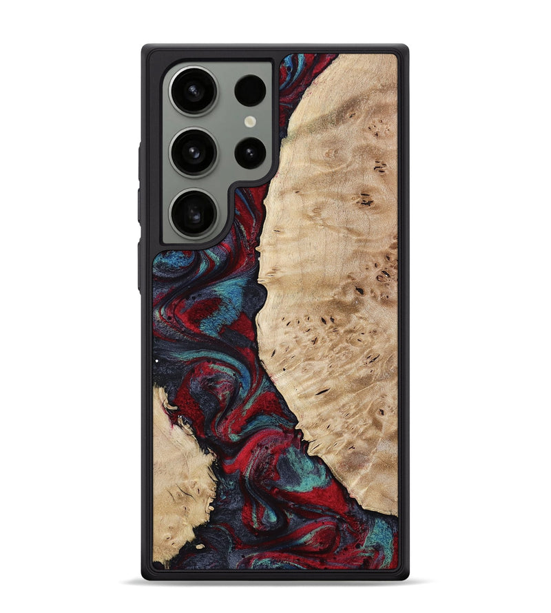 Galaxy S24 Ultra Wood Phone Case - Jenesis (Red, 797436)