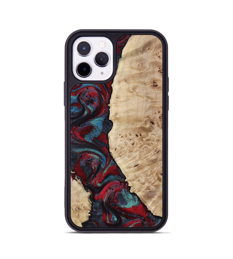 iPhone 11 Pro Wood Phone Case - Jenesis (Red, 797436)
