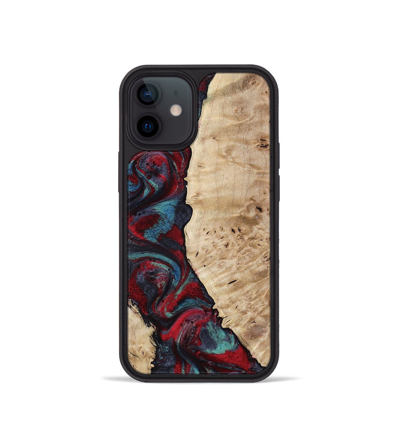 iPhone 12 mini Wood Phone Case - Jenesis (Red, 797436)