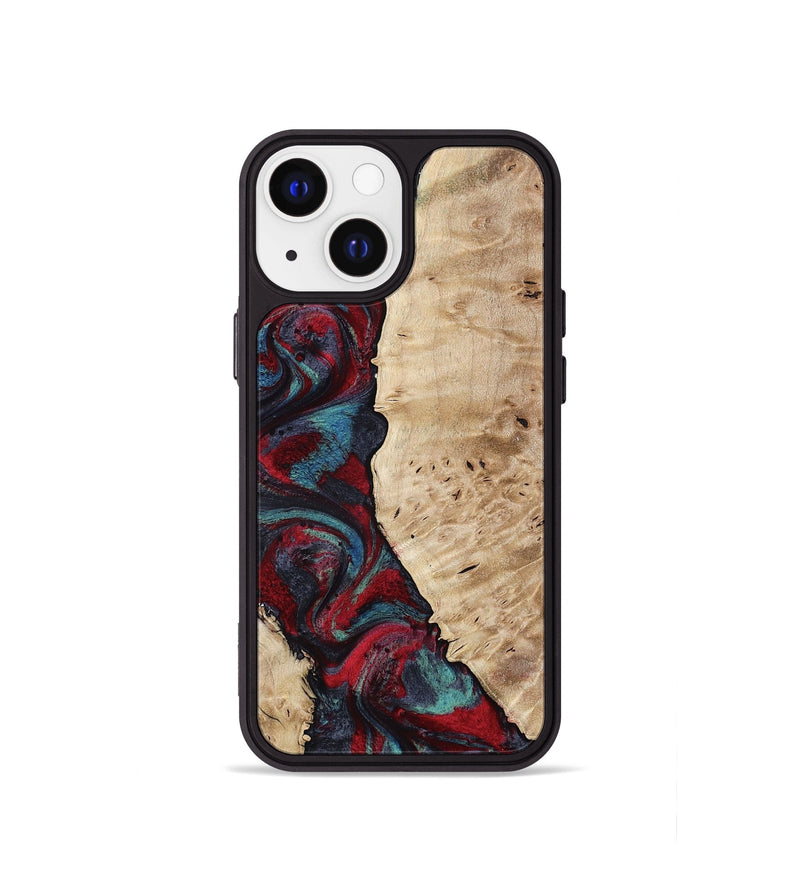 iPhone 13 mini Wood Phone Case - Jenesis (Red, 797436)