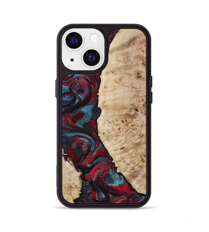 iPhone 13 Wood Phone Case - Jenesis (Red, 797436)