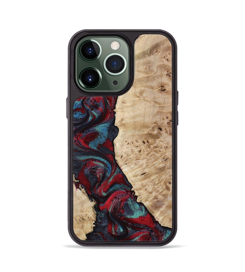 iPhone 13 Pro Wood Phone Case - Jenesis (Red, 797436)