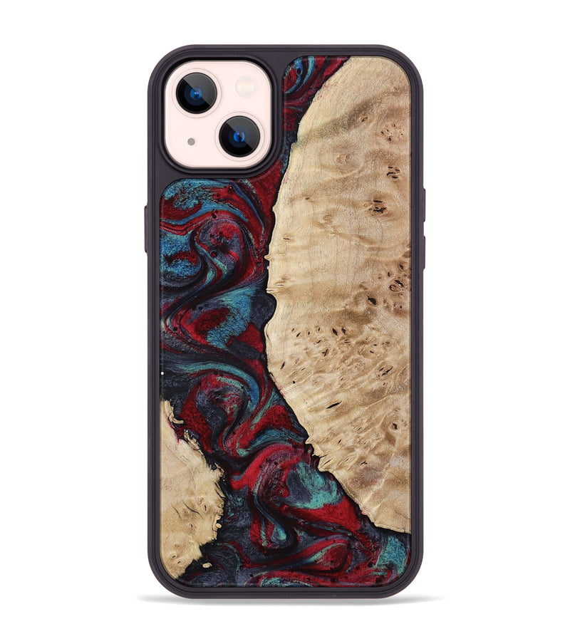 iPhone 14 Plus Wood Phone Case - Jenesis (Red, 797436)