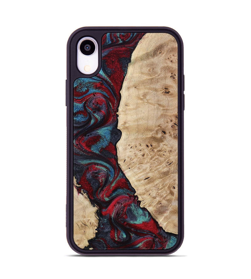 iPhone Xr Wood Phone Case - Jenesis (Red, 797436)