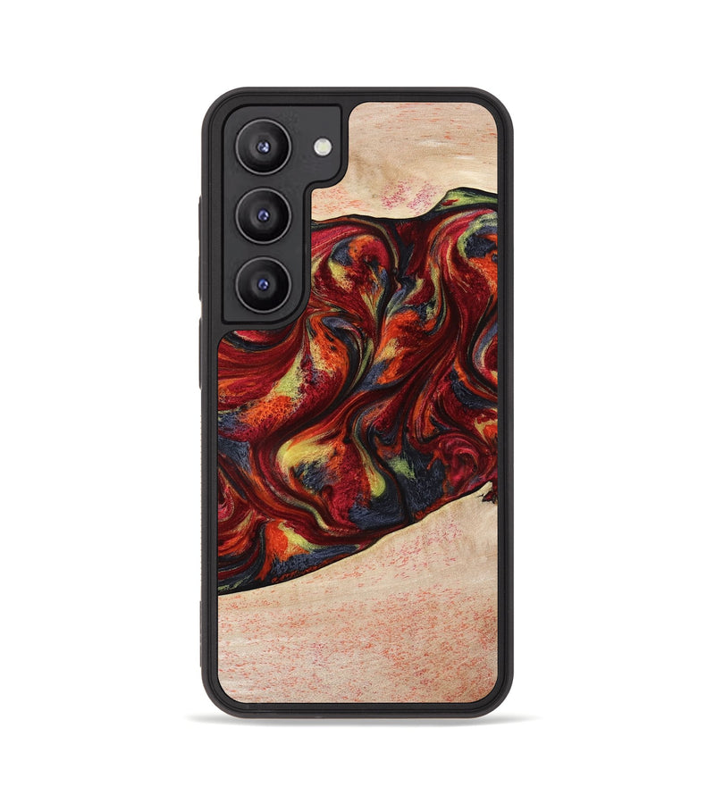 Galaxy S23 Wood Phone Case - Eve (Red, 797437)