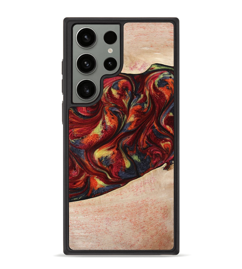 Galaxy S23 Ultra Wood Phone Case - Eve (Red, 797437)