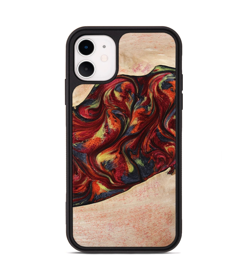 iPhone 11 Wood Phone Case - Eve (Red, 797437)