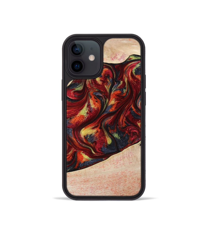 iPhone 12 mini Wood Phone Case - Eve (Red, 797437)