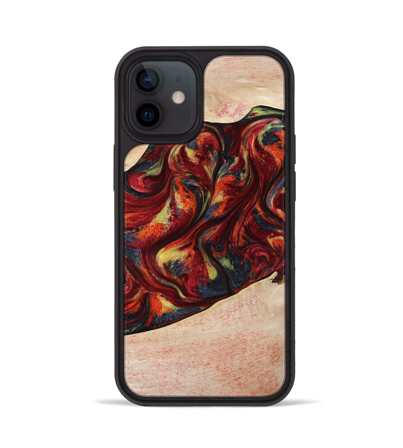 iPhone 12 Wood Phone Case - Eve (Red, 797437)