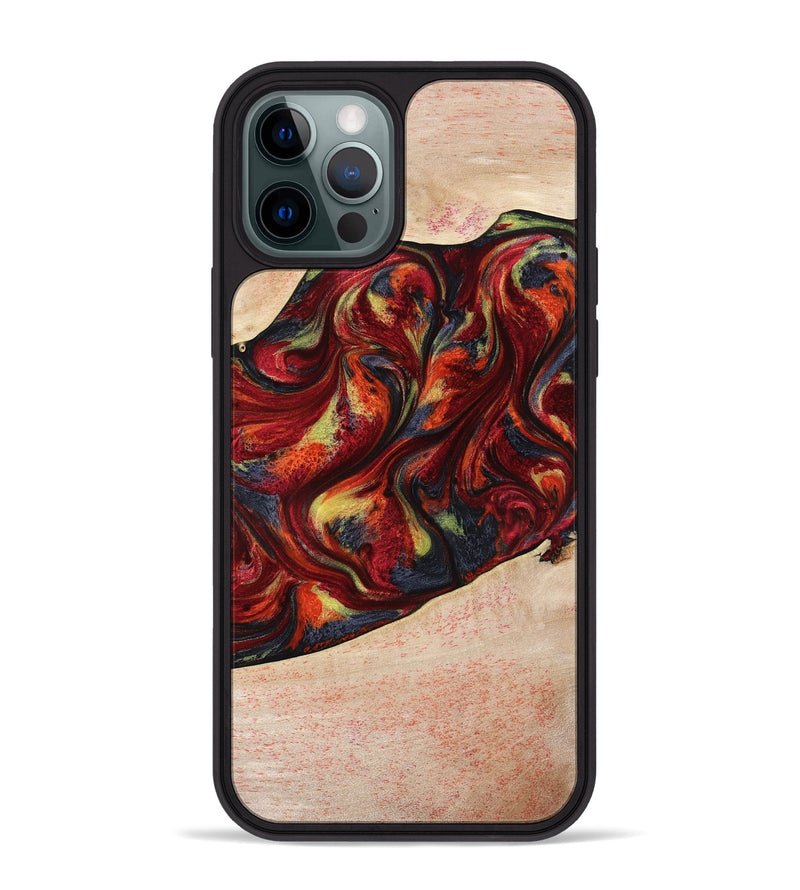 iPhone 12 Pro Max Wood Phone Case - Eve (Red, 797437)