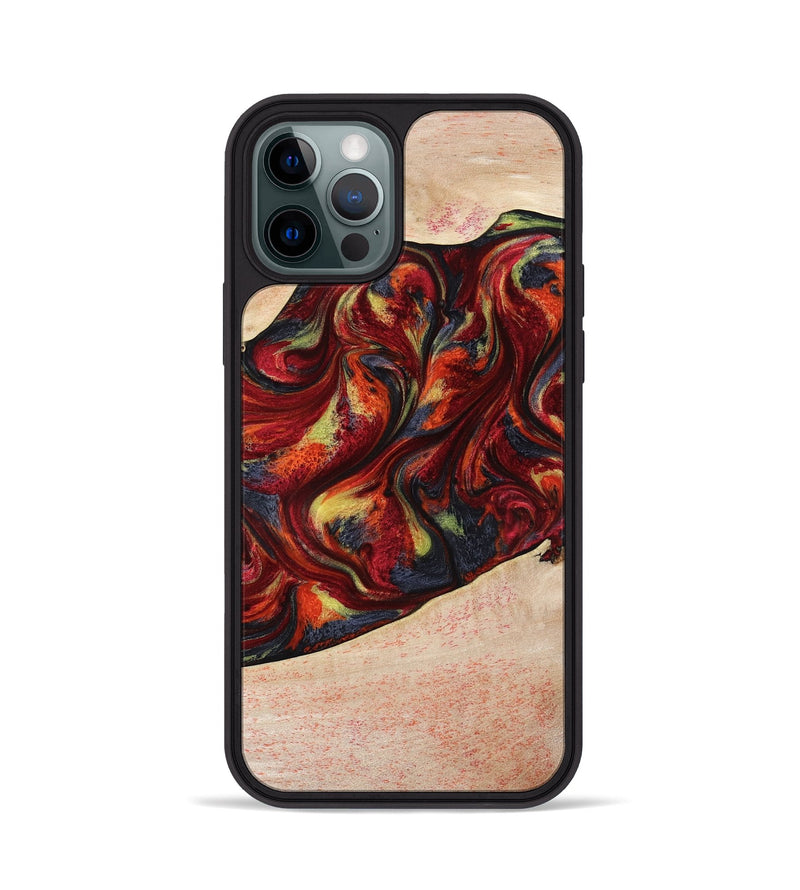 iPhone 12 Pro Wood Phone Case - Eve (Red, 797437)