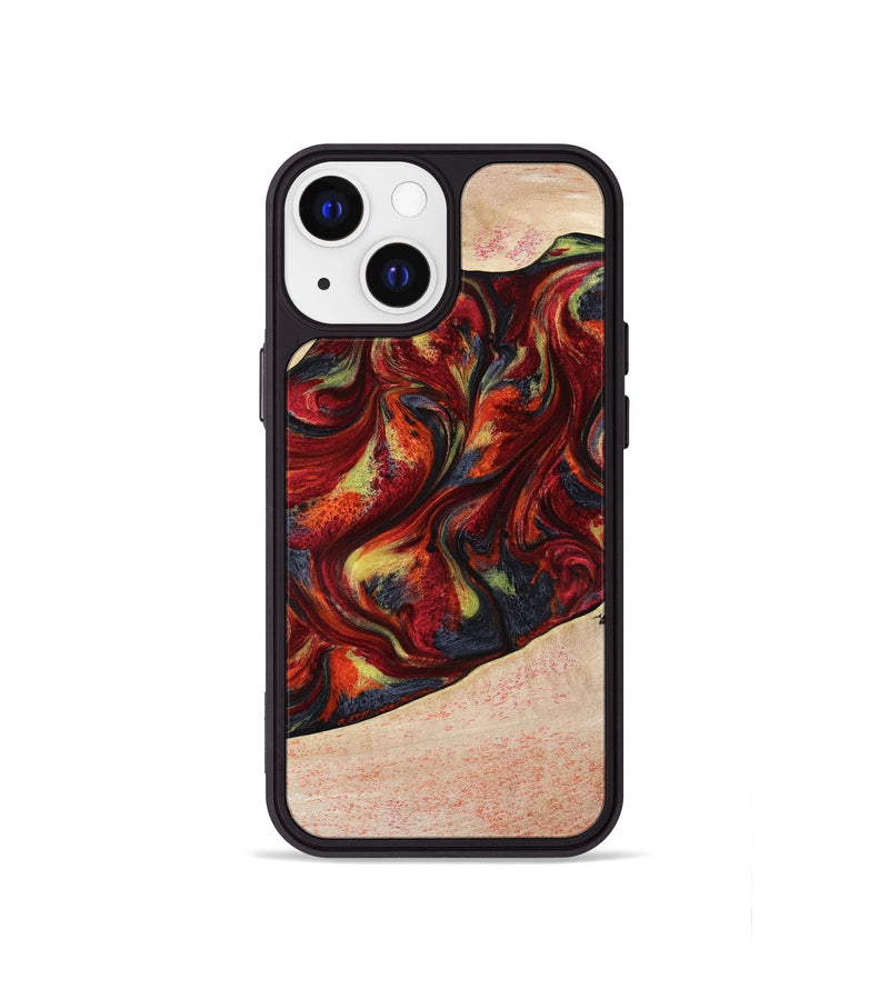 iPhone 13 mini Wood Phone Case - Eve (Red, 797437)
