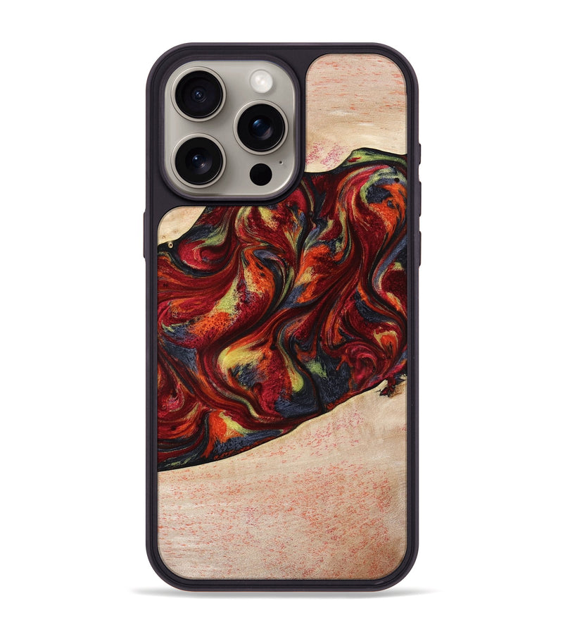 iPhone 15 Pro Max Wood Phone Case - Eve (Red, 797437)