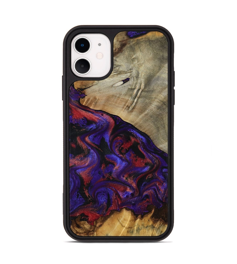 iPhone 11 Wood Phone Case - Darcie (Purple, 797438)