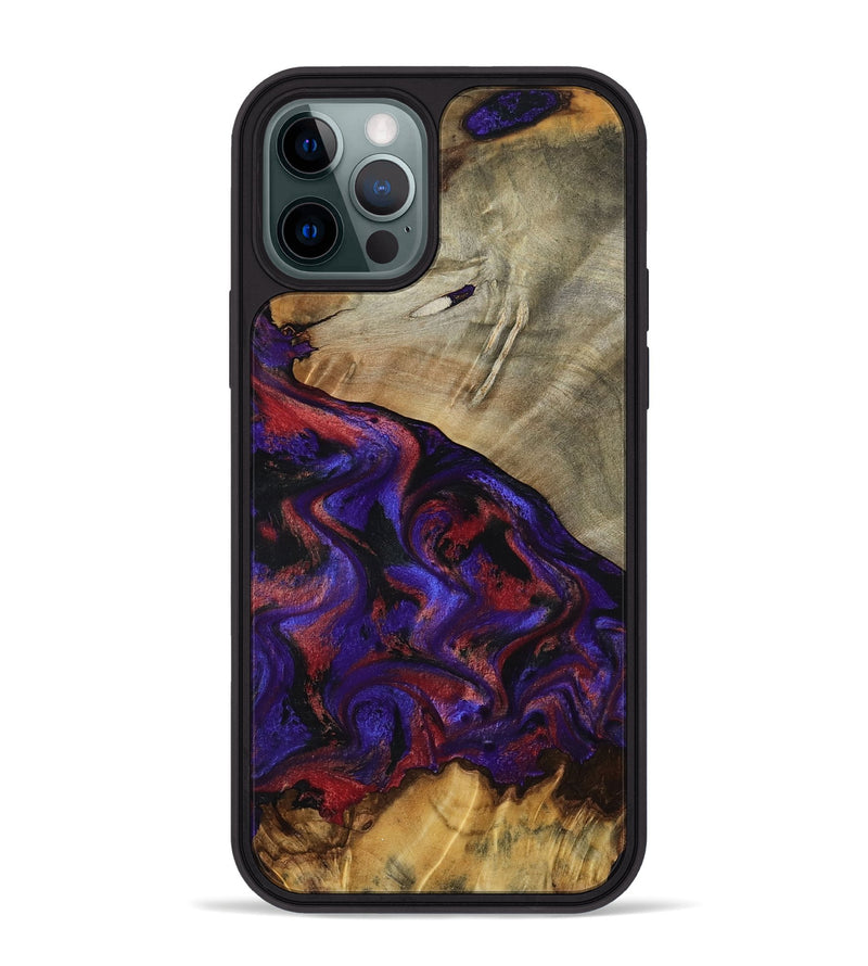 iPhone 12 Pro Max Wood Phone Case - Darcie (Purple, 797438)