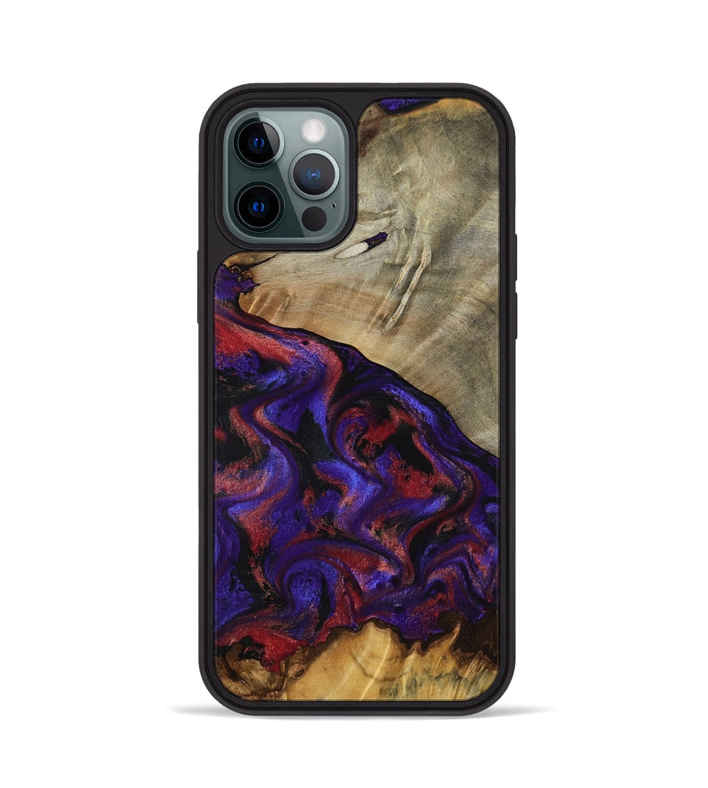 iPhone 12 Pro Wood Phone Case - Darcie (Purple, 797438)