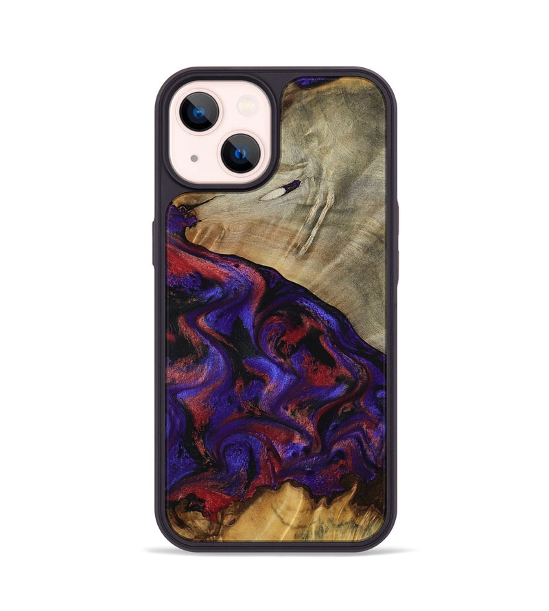 iPhone 14 Wood Phone Case - Darcie (Purple, 797438)