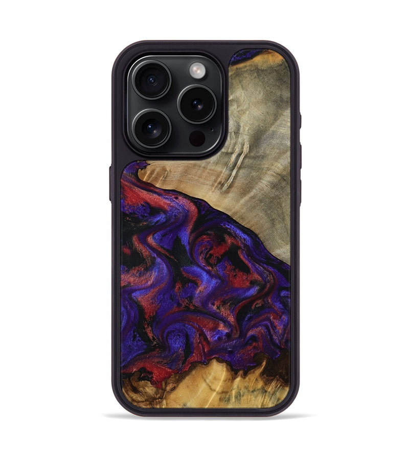 iPhone 15 Pro Wood Phone Case - Darcie (Purple, 797438)