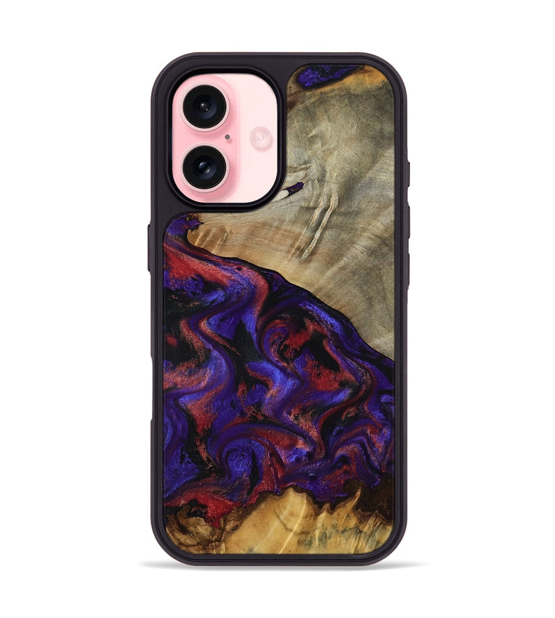 iPhone 16 Wood Phone Case - Darcie (Purple, 797438)
