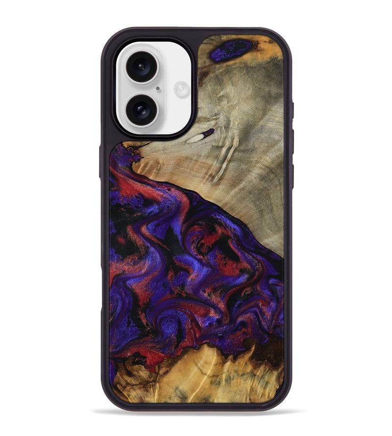 iPhone 16 Plus Wood Phone Case - Darcie (Purple, 797438)