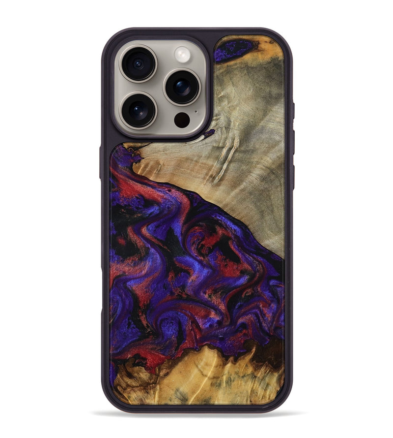 iPhone 16 Pro Max Wood Phone Case - Darcie (Purple, 797438)