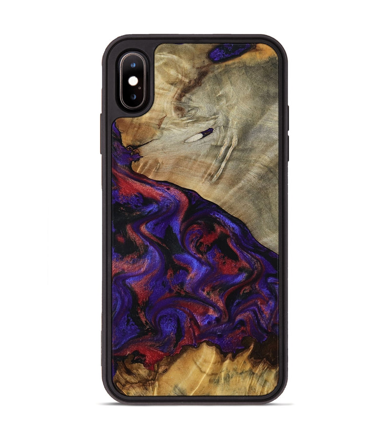 iPhone Xs Max Wood Phone Case - Darcie (Purple, 797438)