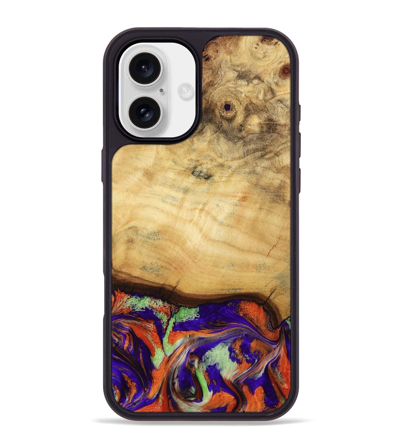 iPhone 16 Plus Wood Phone Case - Riggs (Purple, 797447)