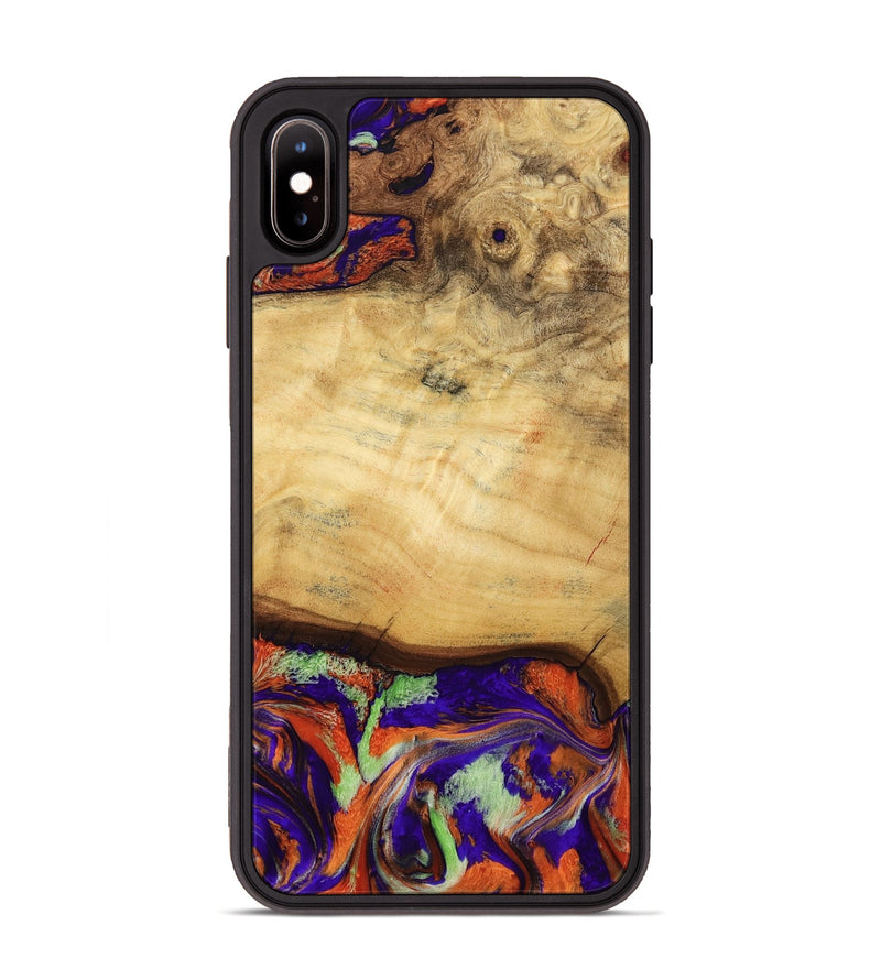 iPhone Xs Max Wood Phone Case - Riggs (Purple, 797447)