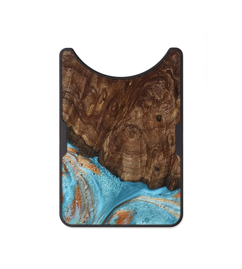 Alloy Wood Wallet - Jerrod (Teal & Gold, 797450)