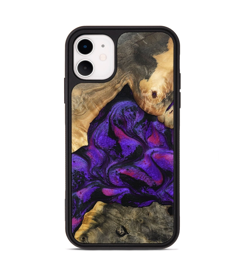 iPhone 11 Wood Phone Case - Tennie (Purple, 797458)