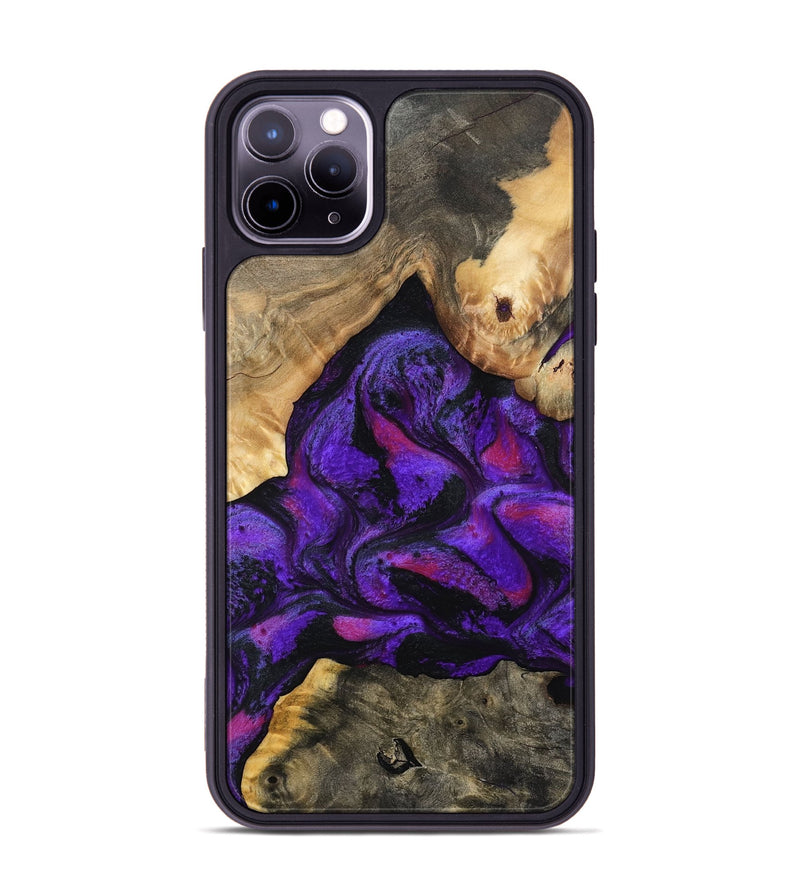 iPhone 11 Pro Max Wood Phone Case - Tennie (Purple, 797458)
