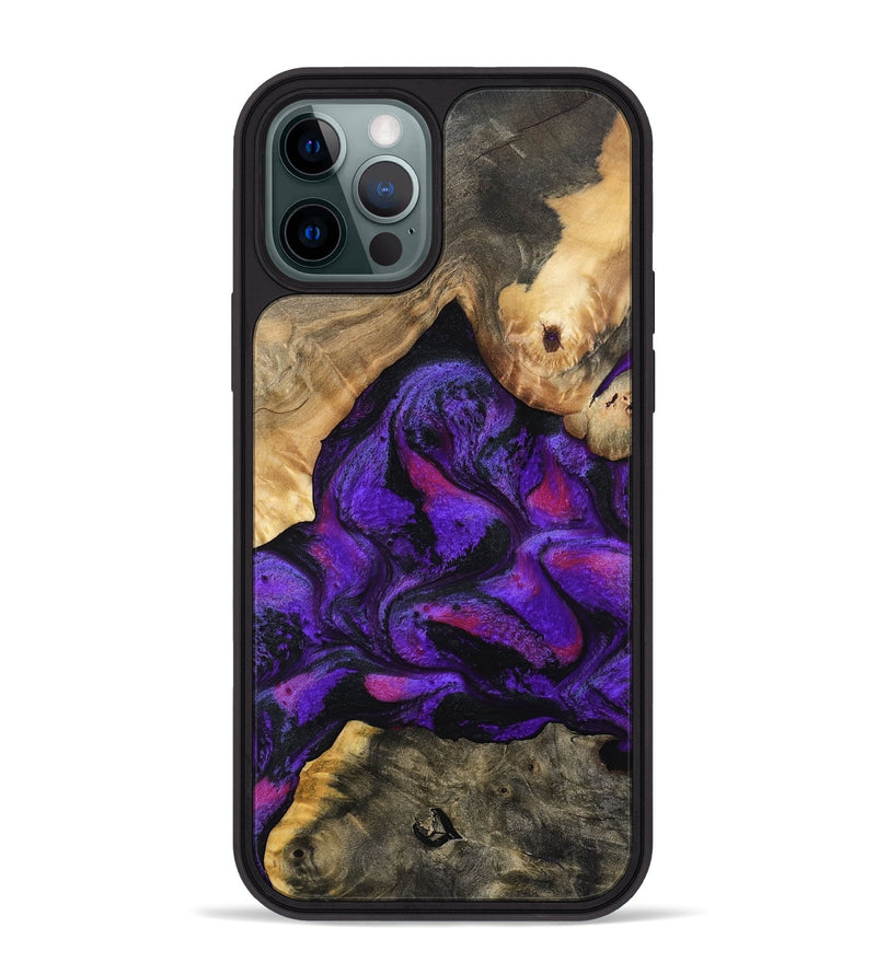 iPhone 12 Pro Max Wood Phone Case - Tennie (Purple, 797458)