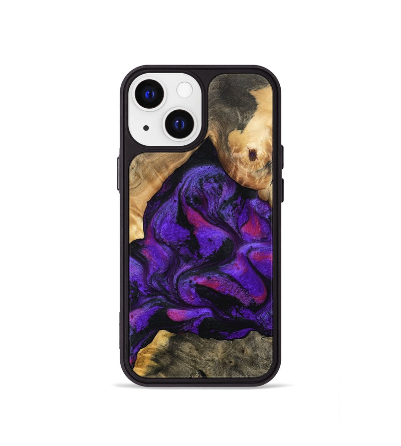 iPhone 13 mini Wood Phone Case - Tennie (Purple, 797458)