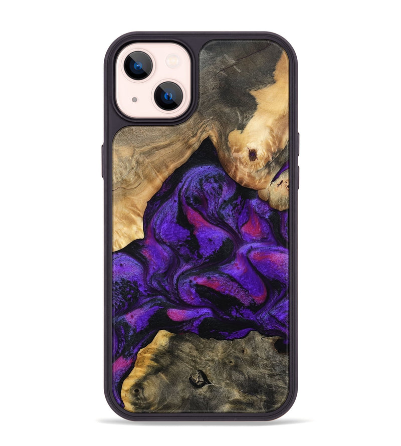 iPhone 14 Plus Wood Phone Case - Tennie (Purple, 797458)