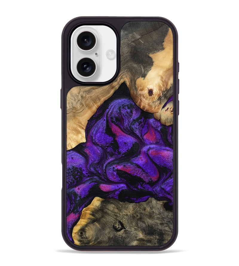 iPhone 16 Plus Wood Phone Case - Tennie (Purple, 797458)