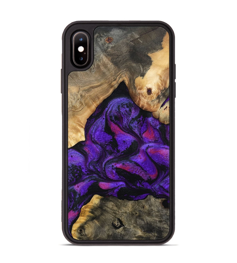 iPhone Xs Max Wood Phone Case - Tennie (Purple, 797458)