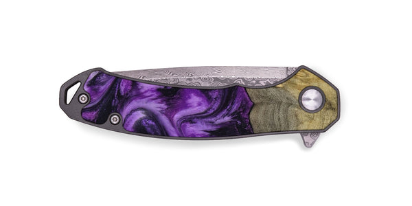 EDC Wood Pocket Knife - Deidra (Purple, 797459)
