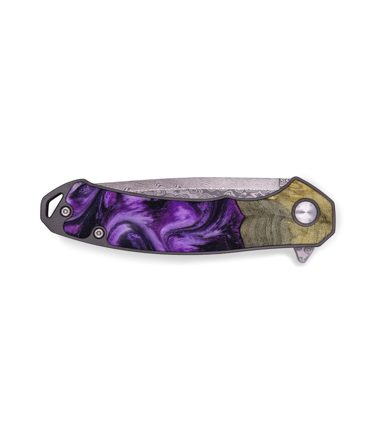 EDC Wood Pocket Knife - Deidra (Purple, 797459)