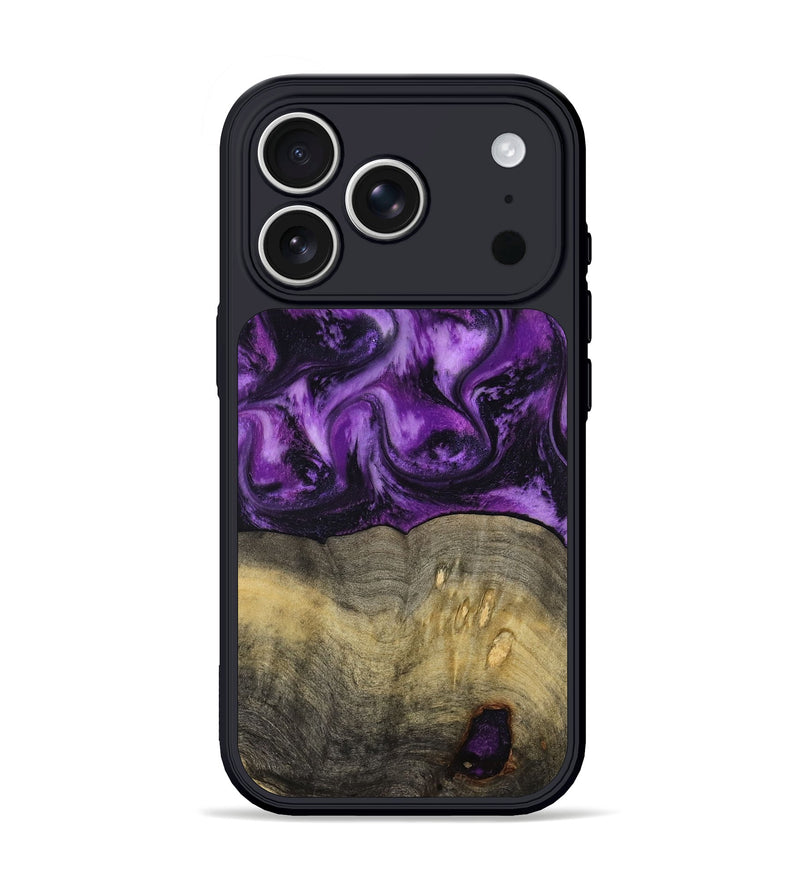 iPhone 17 Pro Wood Phone Case - Deidra (Purple, 797459)