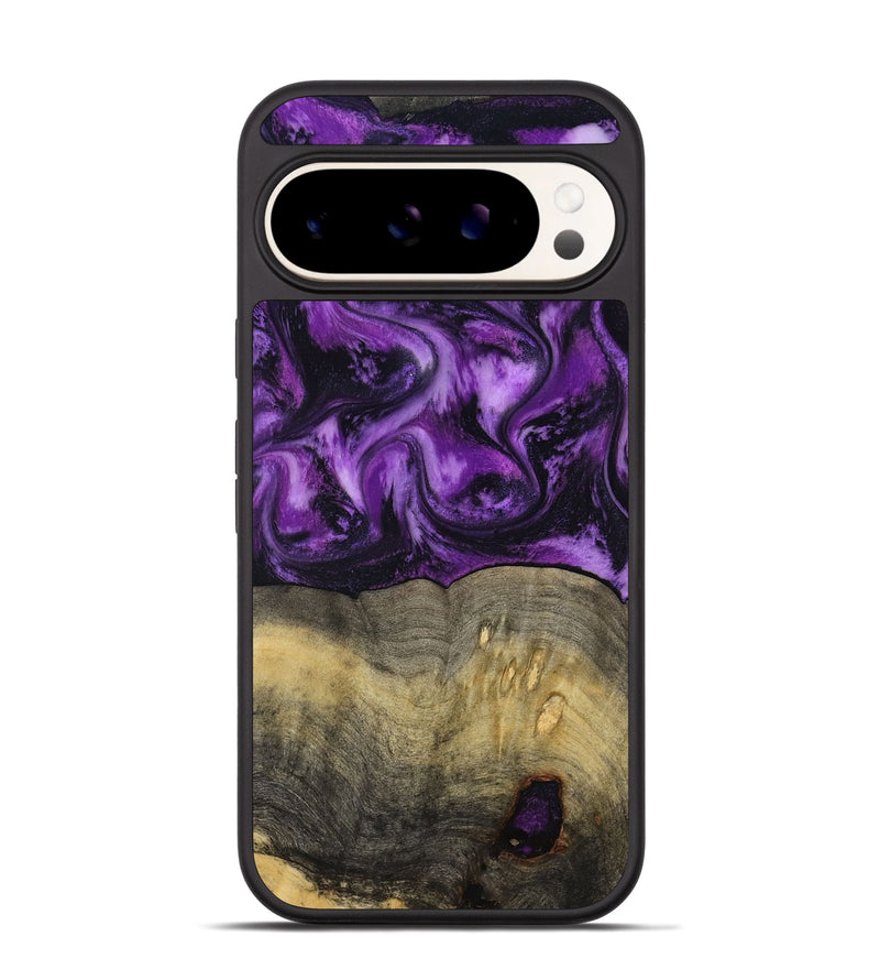 Pixel 9 Wood Phone Case - Deidra (Purple, 797459)