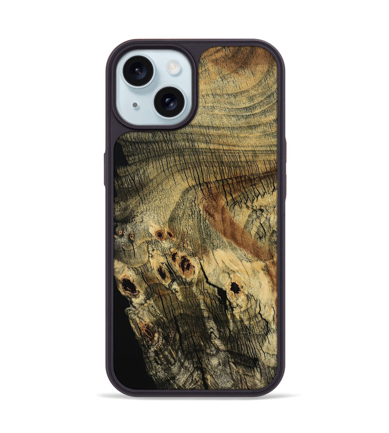 iPhone 15 Wood Phone Case - Dewayne (Wood Burl, 797523)