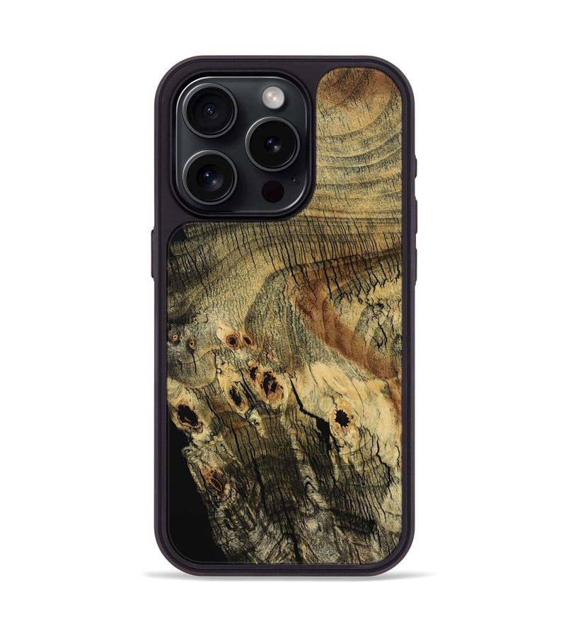iPhone 15 Pro Wood Phone Case - Dewayne (Wood Burl, 797523)
